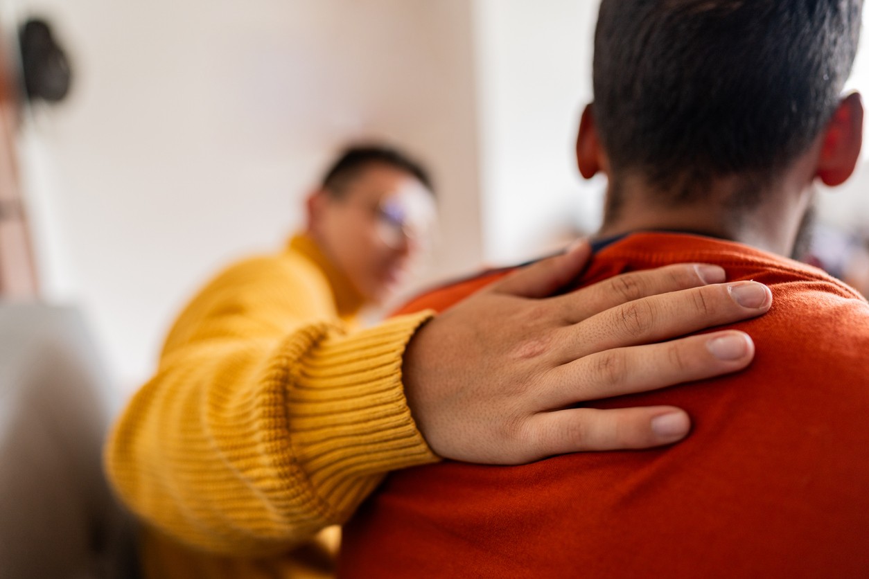 How can young men seek help, effectively?